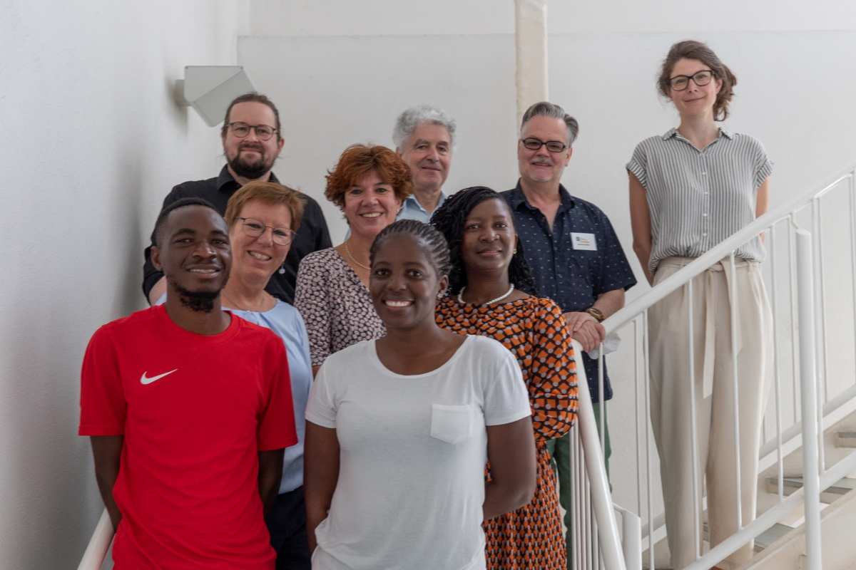Die Delegation aus Namibia zu Besuch im Institut für Erhaltung von Archiv- und Bibliotheksgut in Ludwigsburg