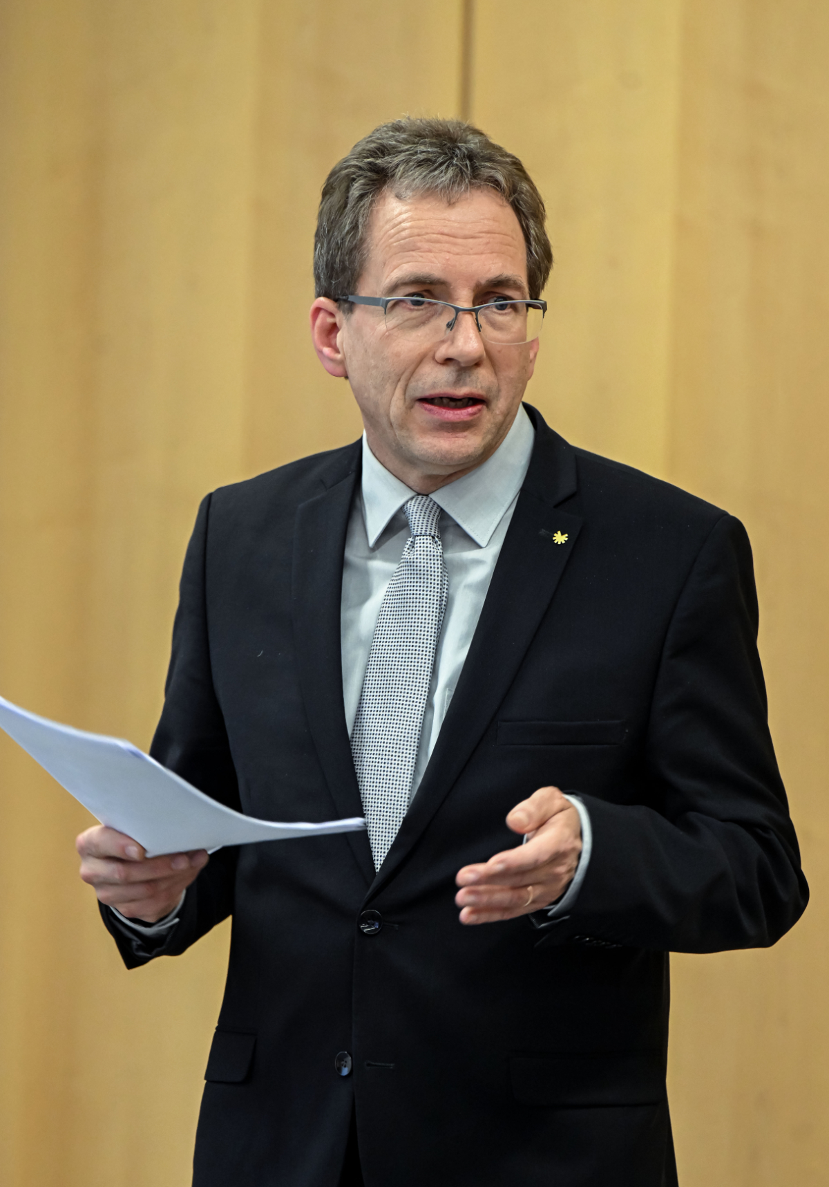 Pressekonferenz am 26. Januar 2023 im Generallandesarchiv Karlsruhe: Landesarchiv-Präsident Prof. Dr. Gerald Maier 
