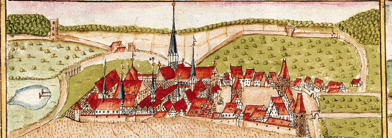 Ansicht des Klosters Maulbronn von Andreas Kieser 1681
