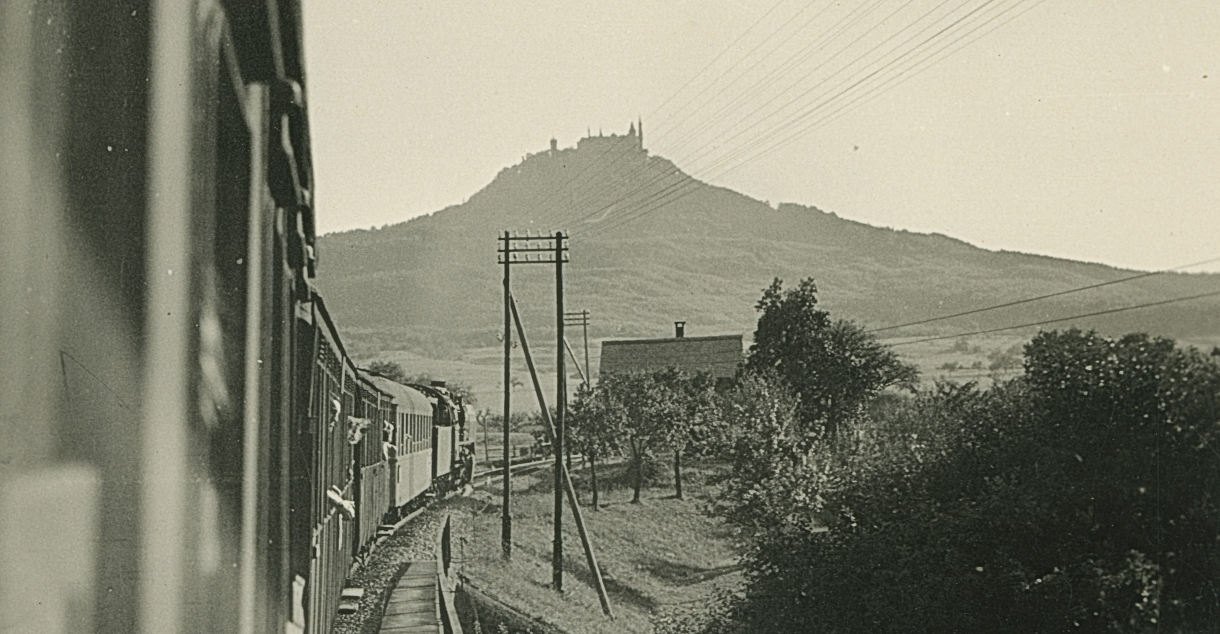 Personendampfzug auf der Zollernalbbahn 1949