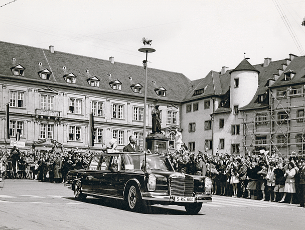 Staatsbesuch der Königin Elisabeth in Baden-Württemberg, 1965; Dokumentation zu Lothar Späth als Ministerpräsident von Baden-Württemberg, 1979-1989