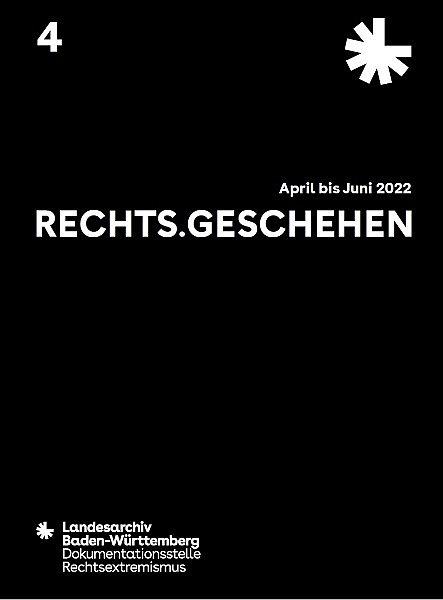 Dokumentationsstelle Rechtsextremismus; Cover Zeitschrift RECHST.GESCHEHEN 4