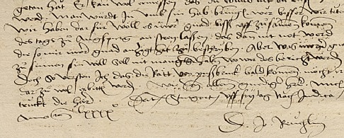 Johannes Reuchlin schreibt aus Aachen an Graf Eberhard von Württemberg 1486