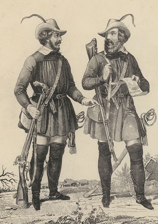 Gustav Struve und Friedrich Hecker; Quellensammlung Badische Revolution 1848/49; J-G_H 3 (Ausschnitt); 600x850 pixel Nachricht